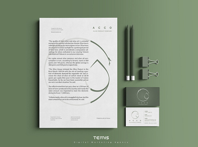 Logo Design for Acco brand branding design digital digital art green identity identity branding identity design logo logo design logodesign logos mark minimal minimalist logo mockup mockups olive