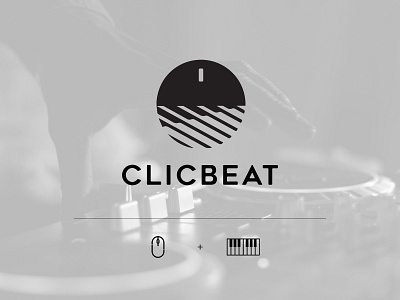Logo Design for Clicbeat brand branding design digital digital art identity branding instrument logo logo concept logo concepts logo design logodesign logos musical
