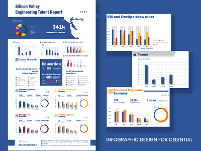 Infographic Design for Celential bars brand branding charts design digital digital art engineering identity branding identity design illustration infographic infographic design infographics information design mockup design mockups