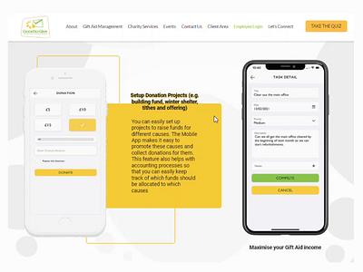 UI Design for Good to Give app application design digital digital art green identity branding minimal mockup phone ui ui ux ui design uidesign ux web design website website design yellow