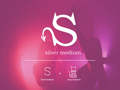 Logo Design for Silver Medium branding club club logo design digital digital art icon identity design lettermark logo logo concept logo design logodesign logos pink typography