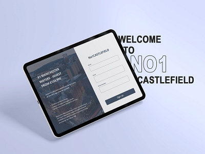 Landing Page Design for No.1 Castlefield brand branding design digital digital art landing design landing page design landingpage ui ui design uidesign vector web design webdesign website design websites