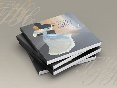 book Cover Design for The Dance of All and the Nothing 2d 2d art aesthetic book book cover book cover design branding design digital digital art digital painting graphic design illustration