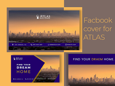 Social Media Design for ATLAS 2d 2d art brand branding design digital digital art facebook facebook design graphic design identity branding illustration linkedin linkedin design social media social media design