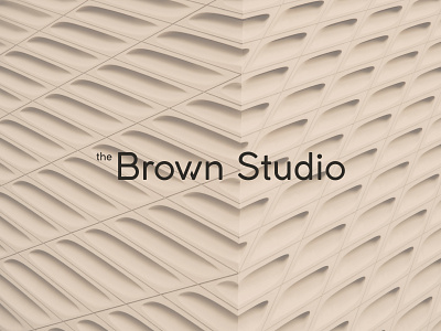 Logo Design for the Brown Studio 2d 2d art america architecture architecture studio brand branding design digital digital art graphic design identity branding illustration logo logo design typography vector wordmark