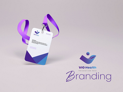 Branding Design for VIO Health 2d 2d art blue brand brand guideline branding business card design digital digital art employee card envelope graphic design health care identity branding letterhead logo notebook pattern vector