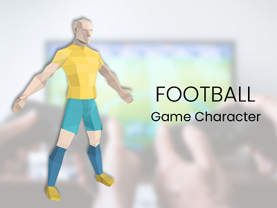 Football Game Character 2d 2d art 3d 3d art brand branding colorful design digital digital art game game character graphic design identity branding illustration modern vector