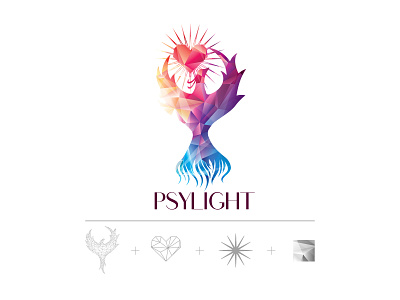 Logo Design for PsyLight 2d 2d art brand branding colorful design digital digital art graphic design healthcare identity branding illustration logo maximalist modern vector