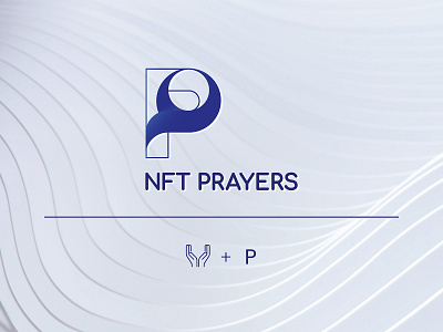 Logo Design for NFT Prayers 2d 2d art brand branding design digital digital art identity branding illustration lettermark logo logo design minimal modern nft nft design typography vector