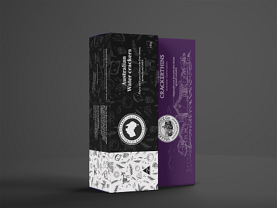 Package Design for Australian Water Crackers 2d 2d art brand branding design digital digital art food package graphic design identity branding illustration label label design minimal modern package package design pattern vector