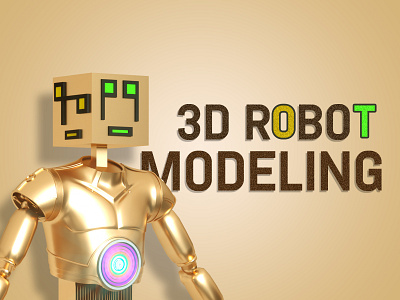 3D Robot Modeling Design 3d 3d design 3d modeling 3d nft brand branding cinema 4d design digital digital art graphic design illustration nft robot rubik