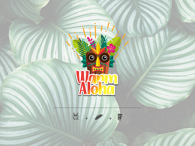 Logo Design for Warm Aloha 2d 2d art brand branding colorful design digital digital art graphic design hawaiian identity branding illustration logo modern owl vector