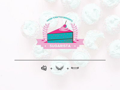 Logo Design for Sugarista 2d 2d art brand branding colorful design dessert digital digital art graphic design icon icon design identity branding illustration logo modern pastry tasty vector