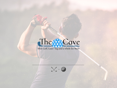 Logo Design for The Cave 2d 2d art 2d logo brand branding colorful design digital digital art fun golf golf ball golf club graphic design identity branding illustration logo logo design modern vector