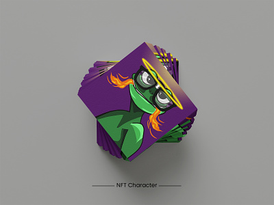 Frog NFT Design 2d 2d art 2d character 2d nft brand branding character design colorful design digital digital art frog fun graphic design illustration modern nft nft design vector
