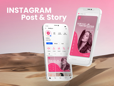 Instagram Post and Story Design for Loveby beauty brand branding cosmetics design digital digital art highlights identity branding illustration instagram instagram post instagram story modern post story