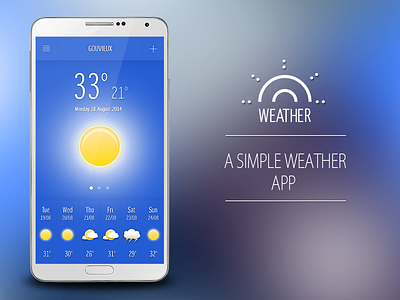 A Simple weather app