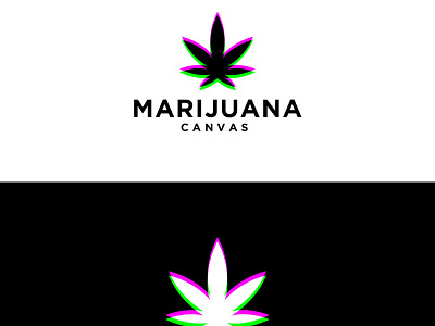 19 Logo Marijuana Canvas