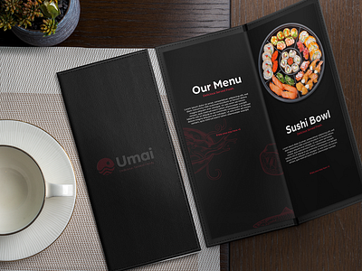 Sushi Brand Menu Design Umai