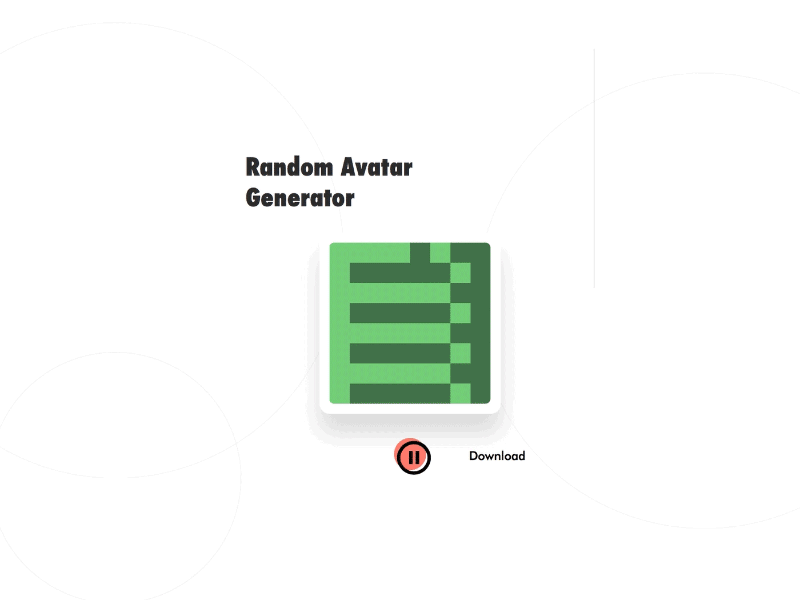 64-bit Avatar Generator abstract app avatar code generative tool typography ui ux web