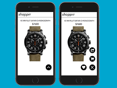 Floaty Shopper Actions floating navigation retail
