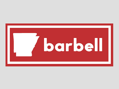 Arkansas Barbell Sticker arkansas arkansas barbell weightlifting