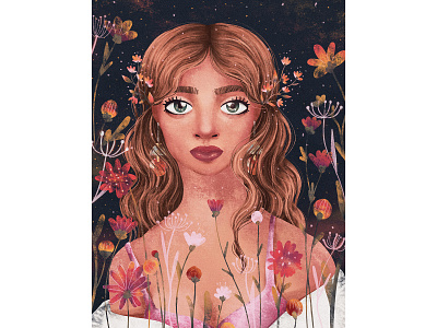 SASHA book bookcover branding cover design fairytale girl illustration