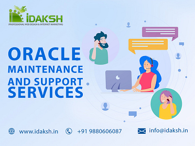 Oracle Maintenance and Support Services Idaksh design 24 onlinebusiness