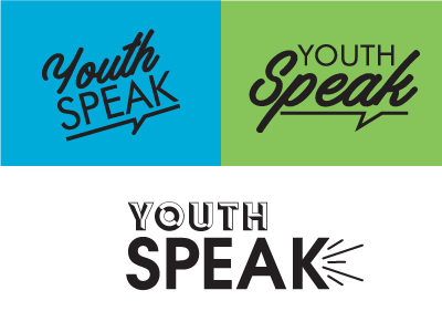 Youth Speak Logo branding canada design edgy identity logo niagara ontario youth