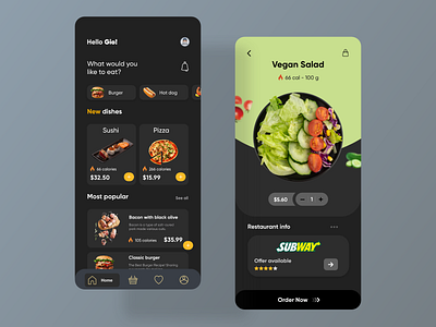 Food app concept