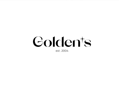 Golden's logo agency blackyellow branding design identity logo logotype typogaphy