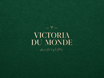 VICTORIA DU MONDE | decorative plasters artwork brand identity branding branding design identity layout logo logotype typo typography