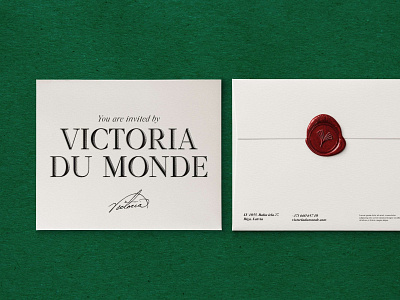 VICTORIA DU MONDE | decorative plasters artwork brand identity branding branding design envelope identity layout logo logotype stamp typography