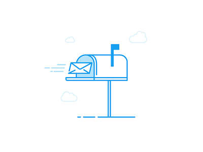Mailbox Illustration design illustration mail mailbox product ui ux
