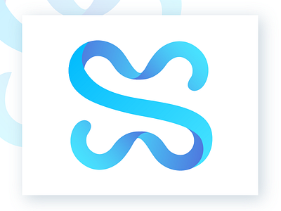 Logo Design branding design flow fluid icon logo vector x