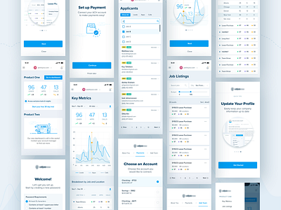 Mobile Dashboard Screens analytics app ats confirmation dashboard graph job board job listings listings mobile onboarding onboarding ui payment pwa sign up typography ui ux web web app