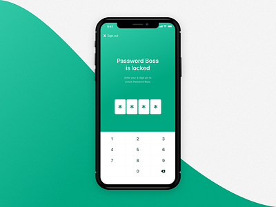 App Locked Screen app ios ios11 iphone iphone x keypad locked pin ui ux