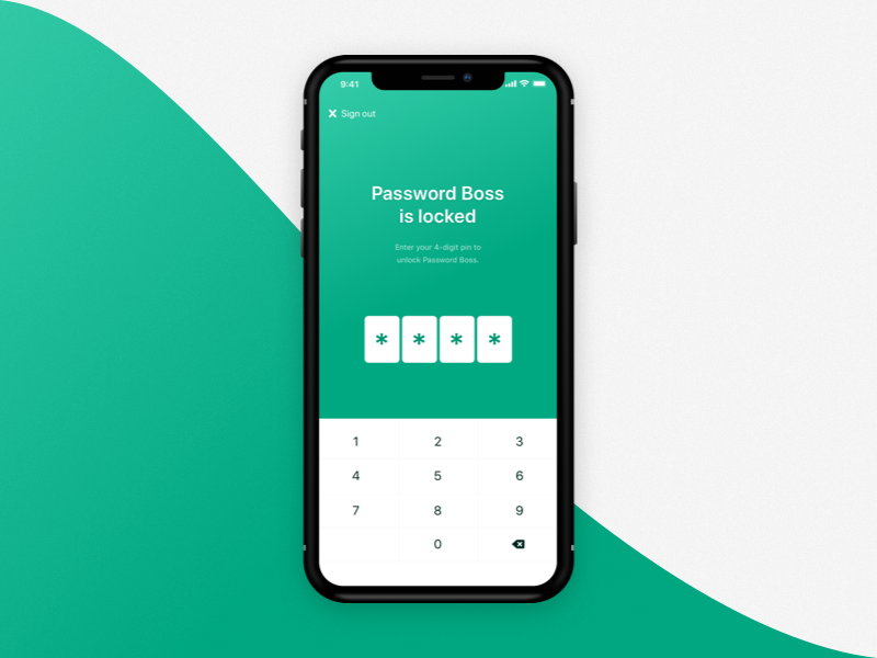 App Locked Screen iphone x iphone ios11 keypad ux ui app pin ios locked
