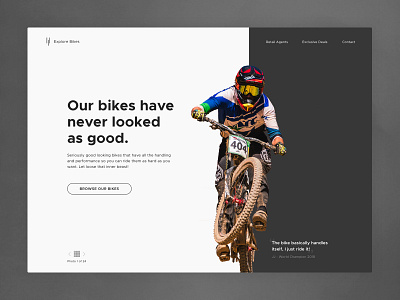 Biker Bikes Landing Page