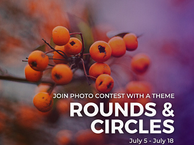 Rounds & Circles photocontest invitation by Glostars