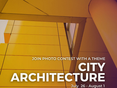 City Architecture Photocontest invitation by Glostars