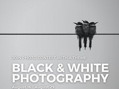 Black & White Photography contest by Glostars