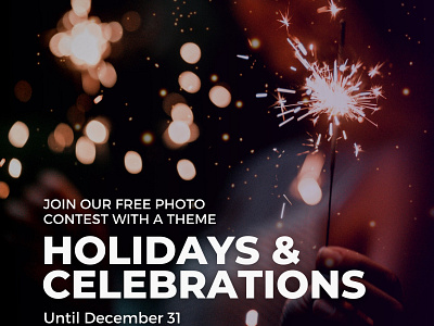 Holidays & Celebrations photo contest invitation by Glostars