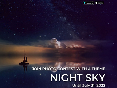 Night Sky photo contest invitation by Glostars challenge colors community contest creativity design ebtrepreneurship freelancer glostars networking nightphotography photocontest photographer photography photos prizes skyphotography startup