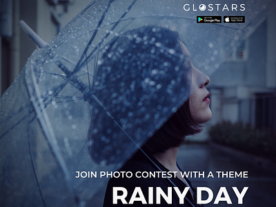 Rainy Day photo contest invitation by Glostars
