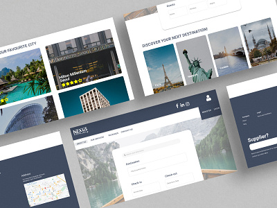 Nexus Travel graphic design ui ux website