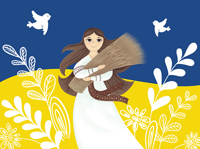 Pray for Ukraine book bookillustration design illustration procreate