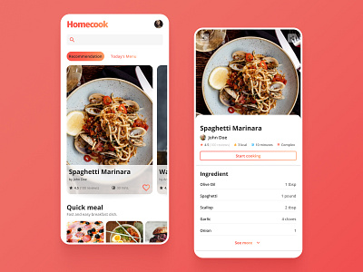 Cooking Recipe Mobile App