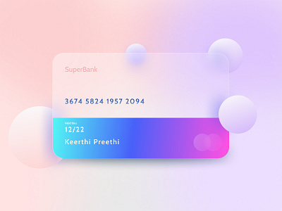 Glassmorphism (Bank Card ui) 2021 trend app branding cards creative design design glassmorphism latest trendy ui ux web