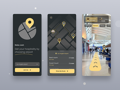 AR based connecting flight app design